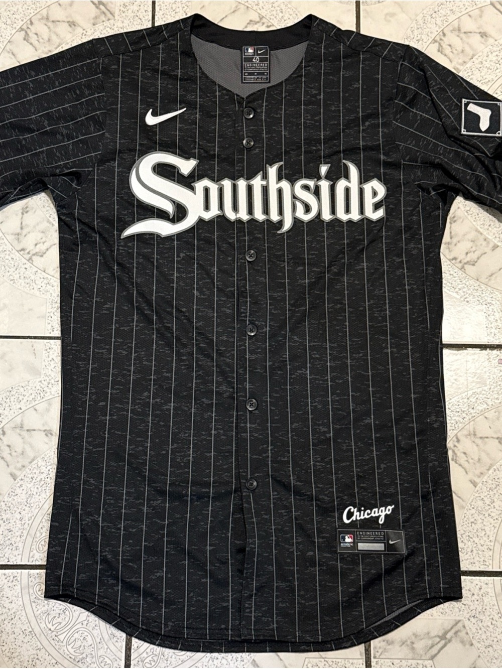 New Nike Chicago White Sox Southside Authentic Jersey Black Men’s Size 40 Medium